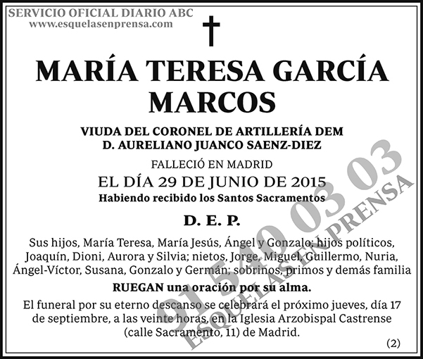 María Teresa García Marcos